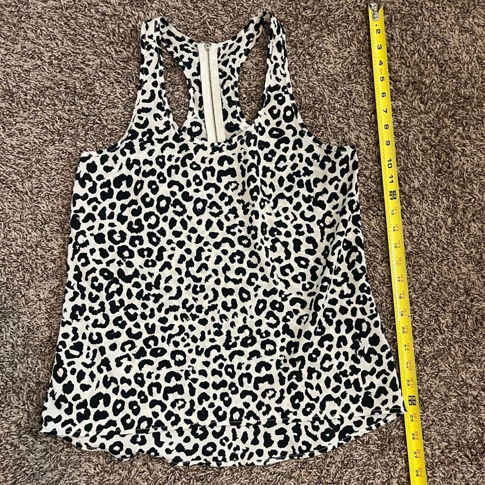Ambiance apparel leopard print v neck tank top